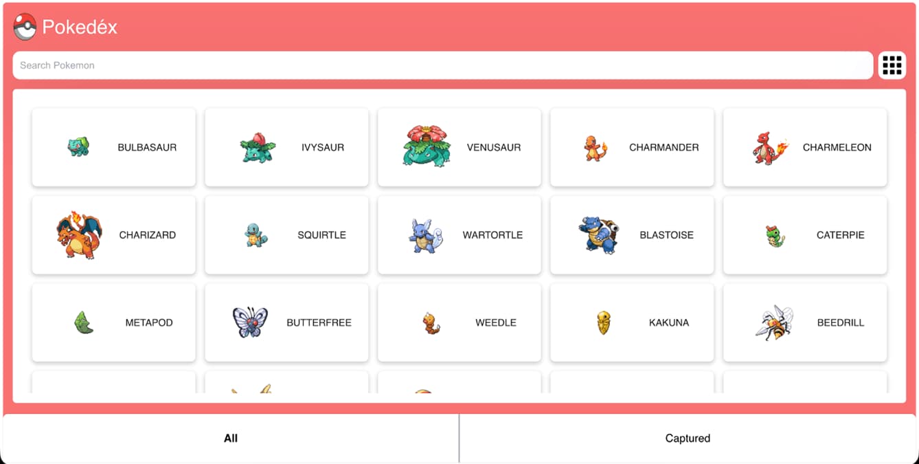 Pokédex — app preview